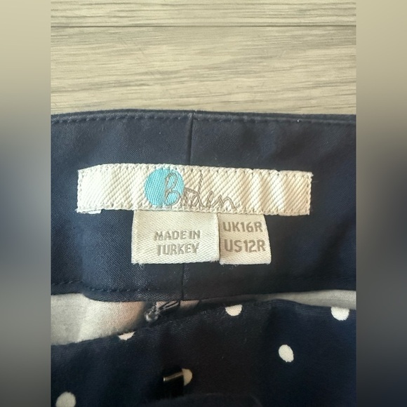 Boden Polkadot Cropped Pants Size 12 - Picture 3 of 5